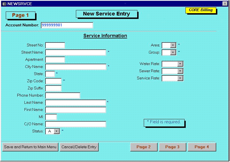 Click the Main Menu button to return to Inquiry
